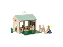 40215 - 36817 Wooden school with accessories